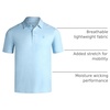 image:imageSpyder Mens Polo Shirt  Breathable Short Sleeve Collared Shirt MenSky Blue