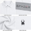 image:imageSpyder Mens Polo Shirt  Breathable Short Sleeve Collared Shirt MenWhite Colorblock