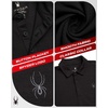 image:imageSpyder Mens Polo Shirts  Breathable Lightweight Collared Shirt for MenHeather Black