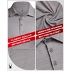 image:imageSpyder Mens Polo Shirts  Breathable Lightweight Collared Shirt for MenPewter