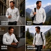 image:imageSpyder Mens Quarter Zip Pullover  Easy Care Long Sleeve LightweightHeather Grey
