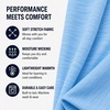 image:imageSpyder Mens Quarter Zip Pullover  Easy Care Long Sleeve LightweightSky Blue