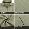 image:imageSpyder Mens Quarter Zip Pullover  Easy Care Long Sleeve LightweightSpruce Green