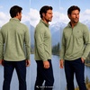 image:imageSpyder Mens Quarter Zip Pullover  Easy Care Long Sleeve LightweightSpruce Green