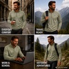 image:imageSpyder Mens Quarter Zip Pullover  Easy Care Long Sleeve LightweightSpruce Green