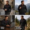 image:imageSpyder Mens Quarter Zip Pullover Sweatshirt  Dry Fit Quarter Zip HoodieBlack