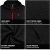 image:imageSpyder Mens Quarter Zip Pullover Sweatshirt  Dry Fit Quarter Zip HoodieBlack