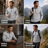 image:imageSpyder Mens Quarter Zip Pullover Sweatshirt  Dry Fit Quarter Zip HoodieGrey