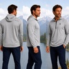 image:imageSpyder Mens Quarter Zip Pullover Sweatshirt  Dry Fit Quarter Zip HoodieGrey