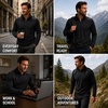 image:imageSpyder Mens Quarter Zip Pullover Sweatshirt Soft Fleece Lightweight SoftBlack Zip