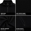 image:imageSpyder Mens Quarter Zip Pullover Sweatshirt Soft Fleece Lightweight SoftBlack Zip