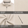 image:imageSpyder Mens Quarter Zip Pullover Sweatshirt Soft Fleece Lightweight SoftBone
