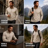 image:imageSpyder Mens Quarter Zip Pullover Sweatshirt Soft Fleece Lightweight SoftMushroom