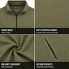 image:imageSpyder Mens Quarter Zip Pullover Sweatshirt Soft Fleece Lightweight SoftOlive