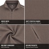 image:imageSpyder Mens Quarter Zip Pullover Sweatshirt Soft Fleece Lightweight SoftPolar Zip