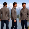 image:imageSpyder Mens Quarter Zip Pullover Sweatshirt Soft Fleece Lightweight SoftPolar Zip