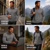 image:imageSpyder Mens Quarter Zip Pullover Sweatshirt Soft Fleece Lightweight SoftSmoke Grey
