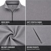 image:imageSpyder Mens Quarter Zip Pullover Sweatshirt Soft Fleece Lightweight SoftSteel Grey