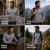 image:imageSpyder Mens Quarter Zip Pullover Sweatshirt Soft Fleece Lightweight SoftSteel Grey