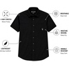 image:imageSpyder Mens Short Sleeve Button Down Shirts  Stretch Lightweight CollaredBlack