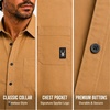 image:imageSpyder Mens Short Sleeve Button Down Shirts  Stretch Lightweight CollaredCaramel