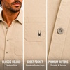 image:imageSpyder Mens Short Sleeve Button Down Shirts  Stretch Lightweight CollaredKhaki