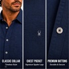 image:imageSpyder Mens Short Sleeve Button Down Shirts  Stretch Lightweight CollaredNavy