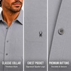 image:imageSpyder Mens Short Sleeve Button Down Shirts  Stretch Lightweight CollaredPewter Smoke