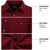 image:imageSpyder Mens Short Sleeve Button Down Shirts  Stretch Lightweight CollaredPomegranate