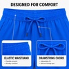image:imageSpyder Mens Shorts  EasyCare Stretch Lightweight 8 Inch Inseam PocketsCobalt