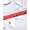 image:imageSpyder Mens T Shirt  Breathable Crewneck Graphic Tees Short Sleeve MenWhite Sleeve Logo