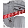 image:imageSpyder Mens T Shirt  Cotton Blend Short Sleeve Jersey Crewneck ShirtHeather Grey Web