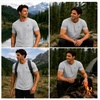 image:imageSpyder Mens TShirts  Cotton Blend Short Sleeve Crewneck Graphic TeesHeather Grey