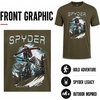 image:imageSpyder Mens TShirts  Cotton Blend Short Sleeve Crewneck Graphic TeesOlive Green