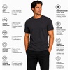 image:imageSpyder Mens TShirts  Cotton Blend Short Sleeve Crewneck Graphic TeesSteel Grey Outdoor