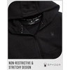 image:imageSpyder Mens Zip Up Hoodie  Brushed Fleece Sweatshirt with Pockets MenBlack Ink