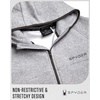 image:imageSpyder Mens Zip Up Hoodie  Brushed Fleece Sweatshirt with Pockets MenHeather Grey Coal