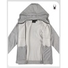 image:imageSpyder Mens Zip Up Hoodie  Brushed Fleece Sweatshirt with Pockets MenHeather Grey Light