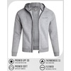 image:imageSpyder Mens Zip Up Hoodie  Brushed Fleece Sweatshirt with Pockets MenHeather Grey Light