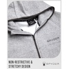 image:imageSpyder Mens Zip Up Hoodie  Brushed Fleece Sweatshirt with Pockets MenHeather Grey Light