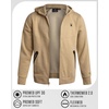 image:imageSpyder Mens Zip Up Hoodie  Brushed Fleece Sweatshirt with Pockets MenSand Beige