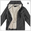 image:imageSpyder Mens Zip Up Hoodie Sherpa Fur Lined Sweatshirt  Sherpa Fleece SoftBlack Ink