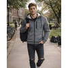 image:imageSpyder Mens Zip Up Hoodie Sherpa Fur Lined Sweatshirt  Sherpa Fleece SoftBlack Ink