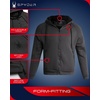 image:imageSpyder Mens Zip Up Hoodie Sherpa Fur Lined Sweatshirt  Sherpa Fleece SoftGrey