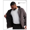 image:imageSpyder Mens Zip Up Hoodie Sherpa Fur Lined Sweatshirt  Sherpa Fleece SoftGrey