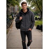image:imageSpyder Mens Zip Up Hoodie Sherpa Fur Lined Sweatshirt  Sherpa Fleece SoftGrey