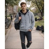 image:imageSpyder Mens Zip Up Hoodie Sherpa Fur Lined Sweatshirt  Sherpa Fleece SoftGrey Heather