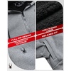 image:imageSpyder Mens Zip Up Hoodie Sherpa Fur Lined Sweatshirt  Sherpa Fleece SoftGrey Heather