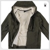 image:imageSpyder Mens Zip Up Hoodie Sherpa Fur Lined Sweatshirt  Sherpa Fleece SoftOlive Moss