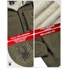 image:imageSpyder Mens Zip Up Hoodie Sherpa Fur Lined Sweatshirt  Sherpa Fleece SoftOlive Moss